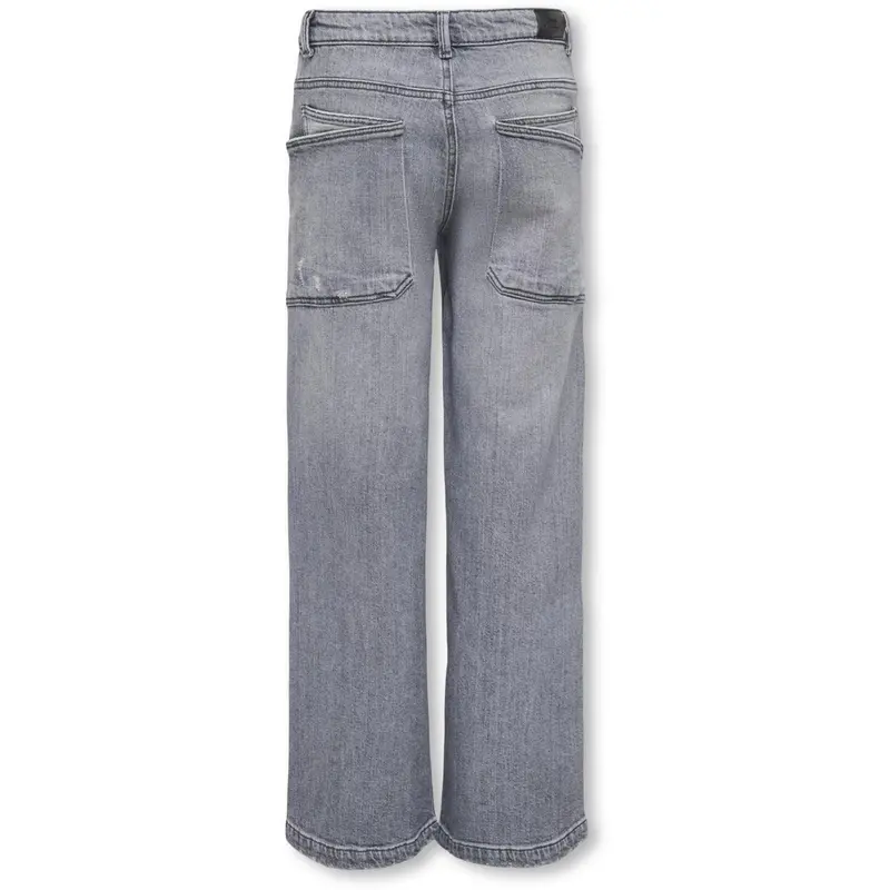 Kids Only Medium Grey Denim Kogcherry Crossover Wide Dnm Azg 3