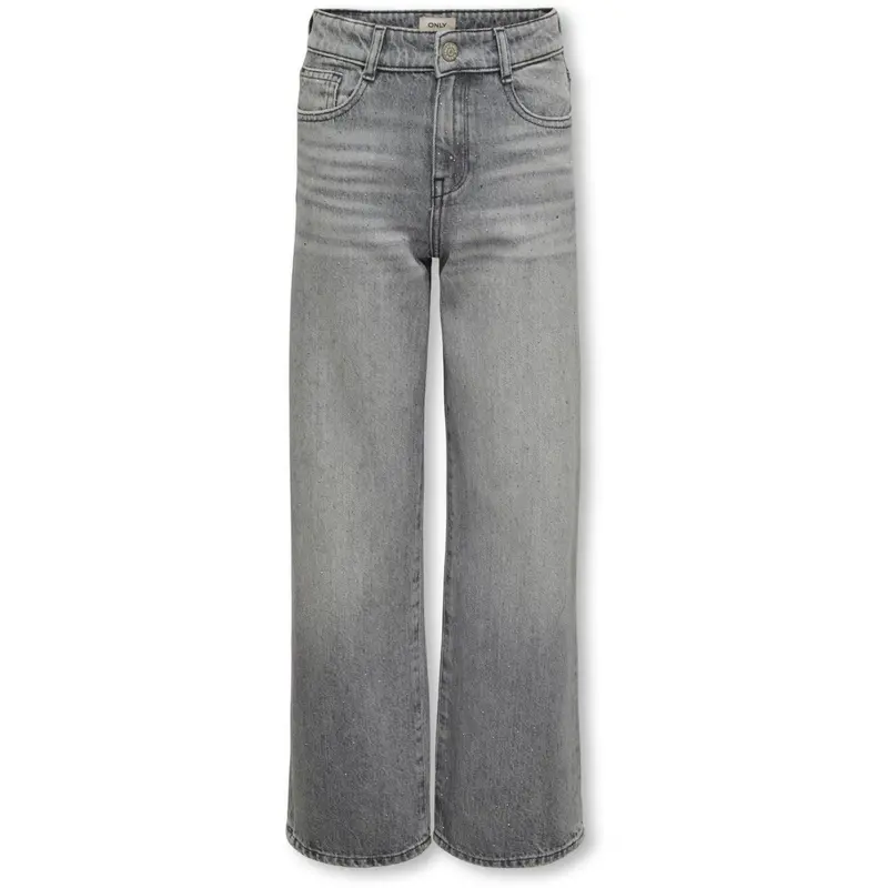 Kids Only Medium Grey Denim Kogcobain Reg Wide Rhinestone Dnm 1