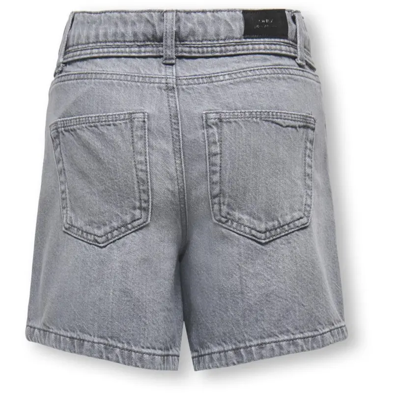 Kids Only Medium Grey Denim Koggianna Hw Belt Shorts Pimbox Dnm Noos 3