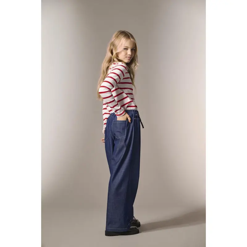 Kids Only Naval Academy Contrast Stitches Kogjina Mw Wide Stitch Pants Cp Pnt 2
