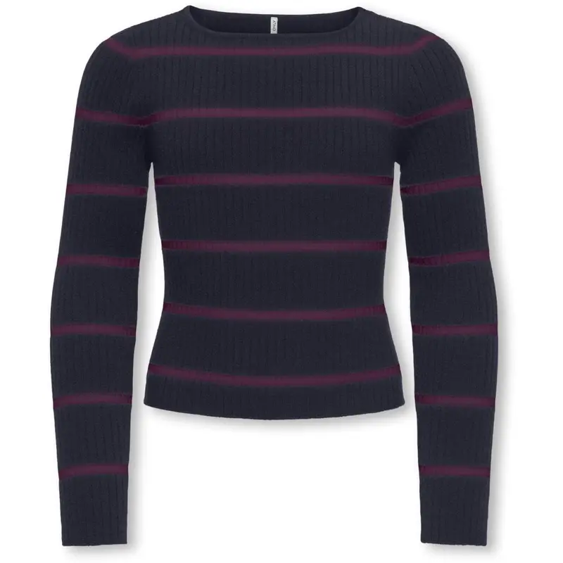 Kids Only Night Sky Mauve Wine Kogibi Ls Rib Boatneck Cp Knt 1