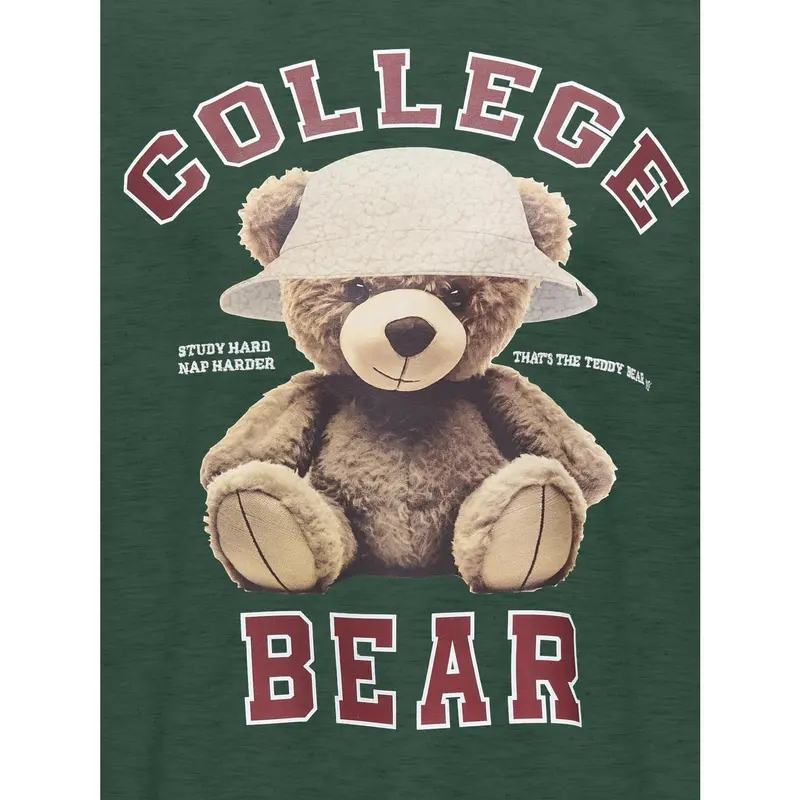 Kids Only Pineneedle Collage/Hat Nomad Kogbillie Ss Loose Teddy Top Jrs Noos 2