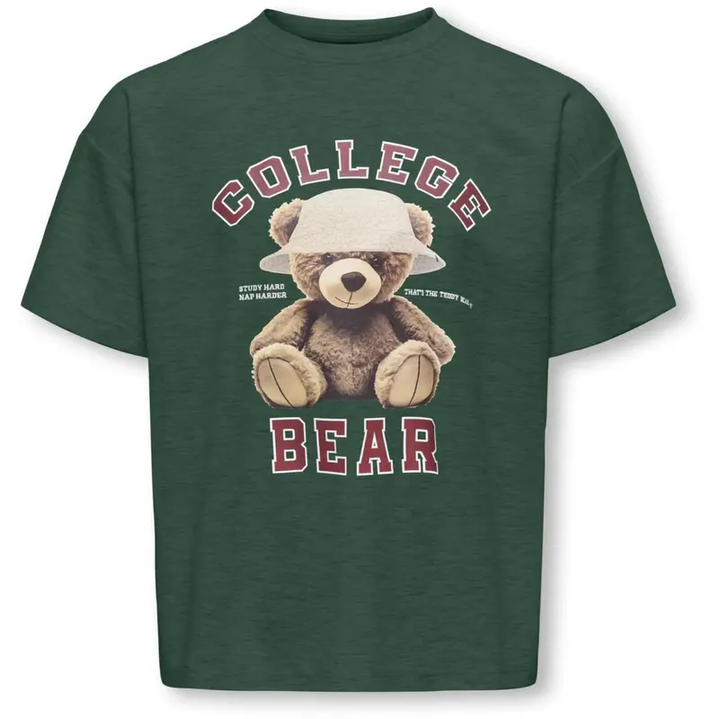 Kids Only Pineneedle Collage/Hat Nomad Kogbillie Ss Loose Teddy Top Jrs Noos 3