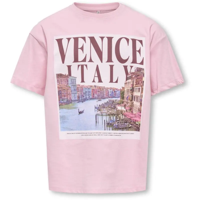 Kids Only Romance Rose Venice Kogirina Life S/S Loose Printed Top Jrs 1
