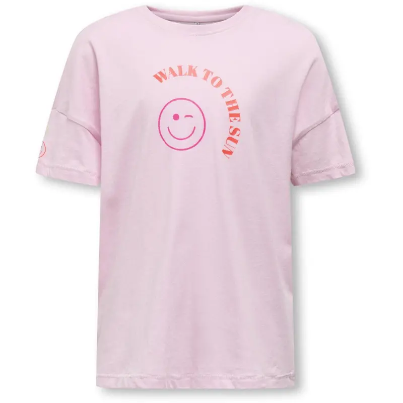 Kids Only Roseate Spoonbill Walk Lia Life Oversized Printed T-Shirt 1