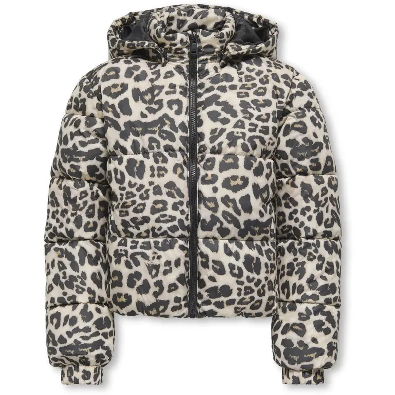 Kids Only Silver Mink Leo Kogdalia Sht Puffer Aop Jacket Otw Noos 1