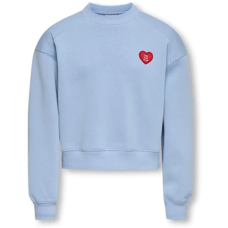 Kids Only Soft Chambray Kogevisa L/S O-Neck Short Swt 1