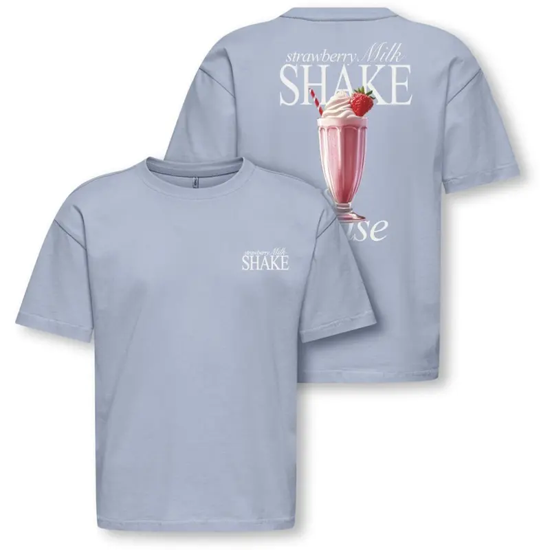 Kids Only Soft Chambray Milkshake Koghelen Life S/S Loose Tee Jrs Noos 1