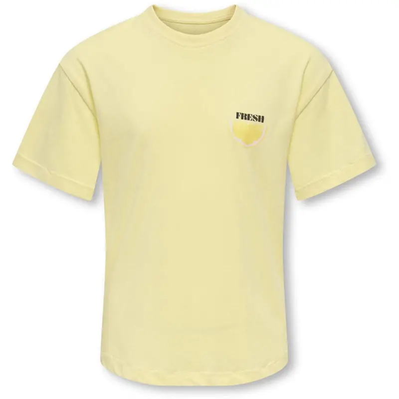 Kids Only Sunlight Lemon Kogvivvi Life S/S Loose Lovely Top Jrs 1