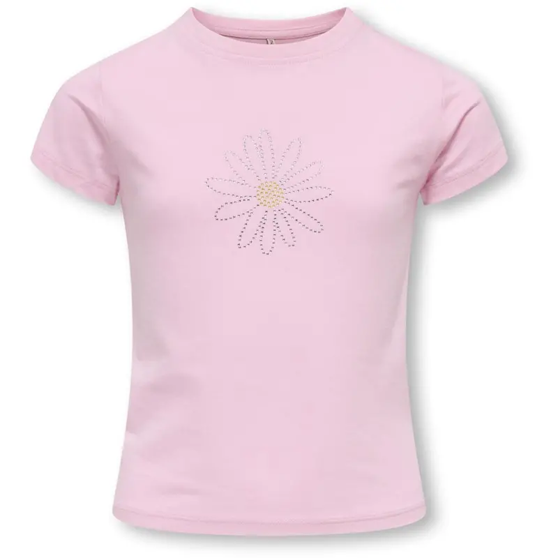 Kids Only Sweet Lilac Daisy Kogkira Life Ss Blng O-Neck Baby Tee Jrs 1