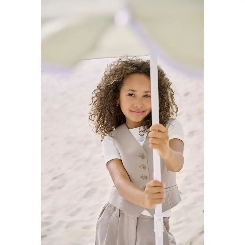 Kids Only Taupe Gray Melange Koghattie-Iris Waistcoat Tlr 2