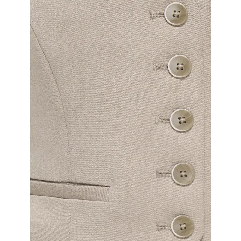 Kids Only Taupe Gray Melange Koghattie-Iris Waistcoat Tlr 3