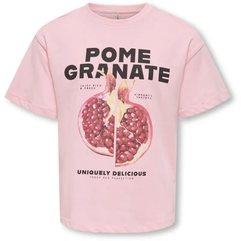 Kids Only Tickled Pink Pomegranate Kogvivvi Life S/S Loose Lovely Top Jrs 1