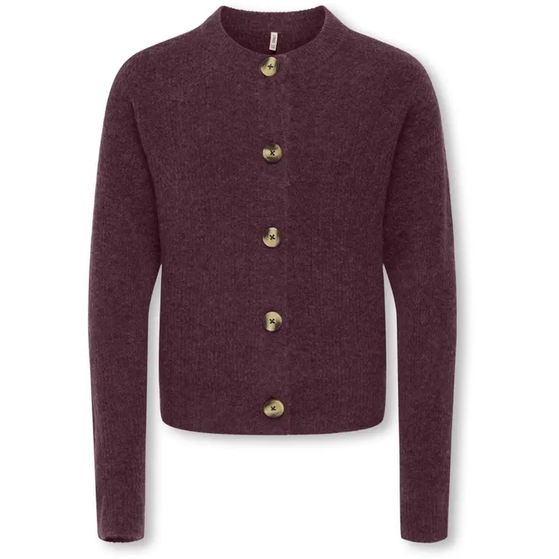 Kids Only Winetasting Melange Kogcamilla O-Neck L/S Cardigan Knt 1