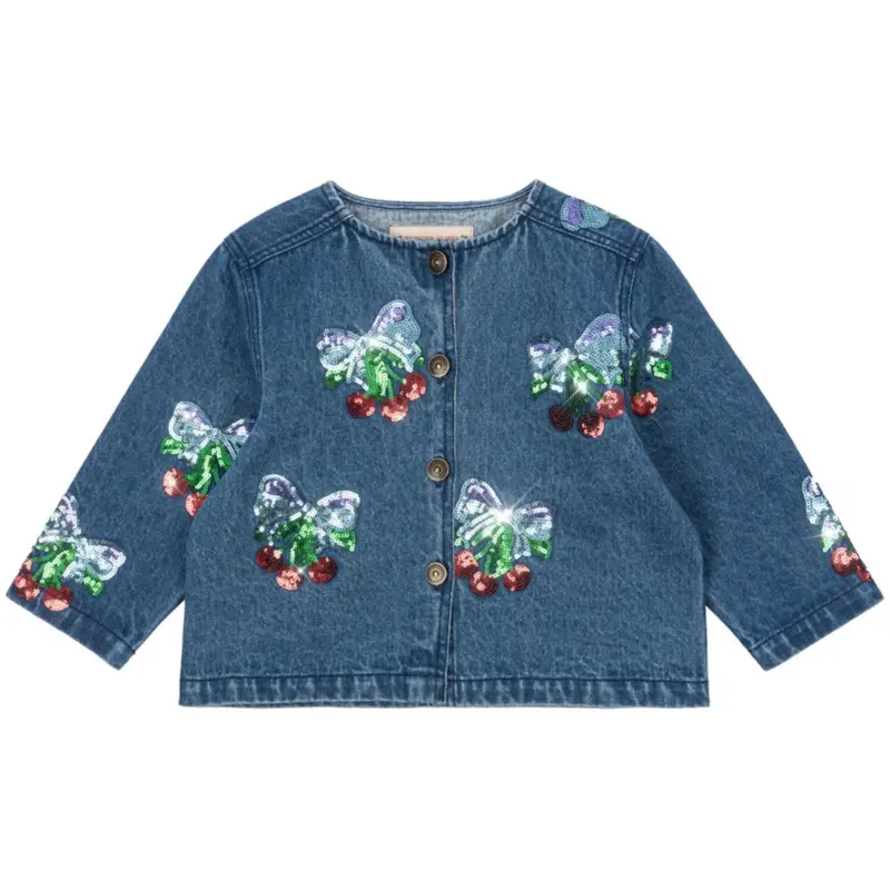 Konges Sløjd Amarena Sequin Magot Sequin Denim Jacket Gots 1