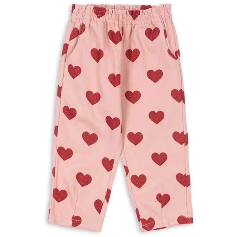 Konges Sløjd Amour Glitter Magot Frill Pants Denim Gots 1