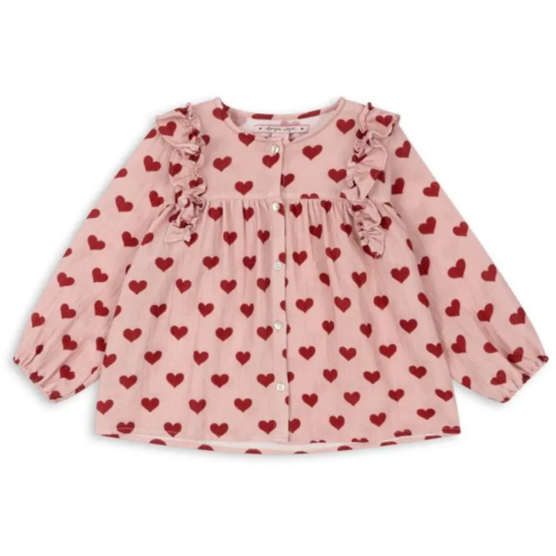 Konges Sløjd Amour Mellow Coco Frill Shirt Gots 1
