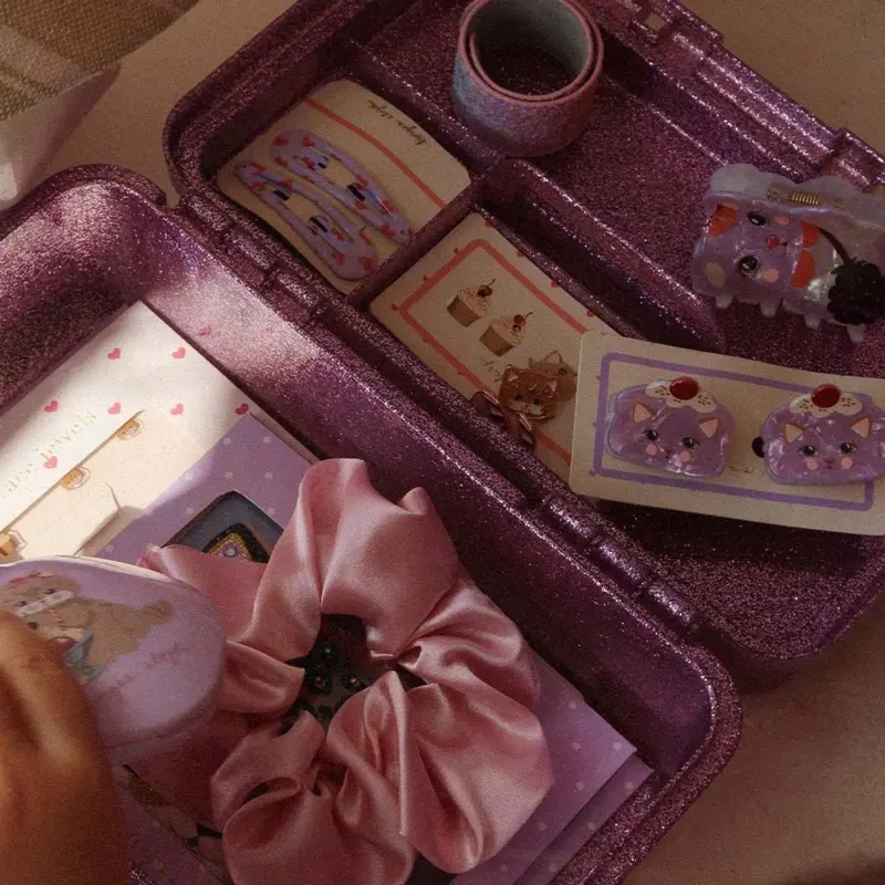 Konges Sløjd Amour Pink Glam Me Up Suitcase 1
