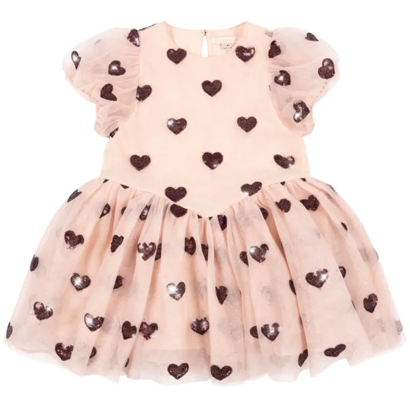 Konges Sløjd Amour Plum Heartlily Dress Grs 1