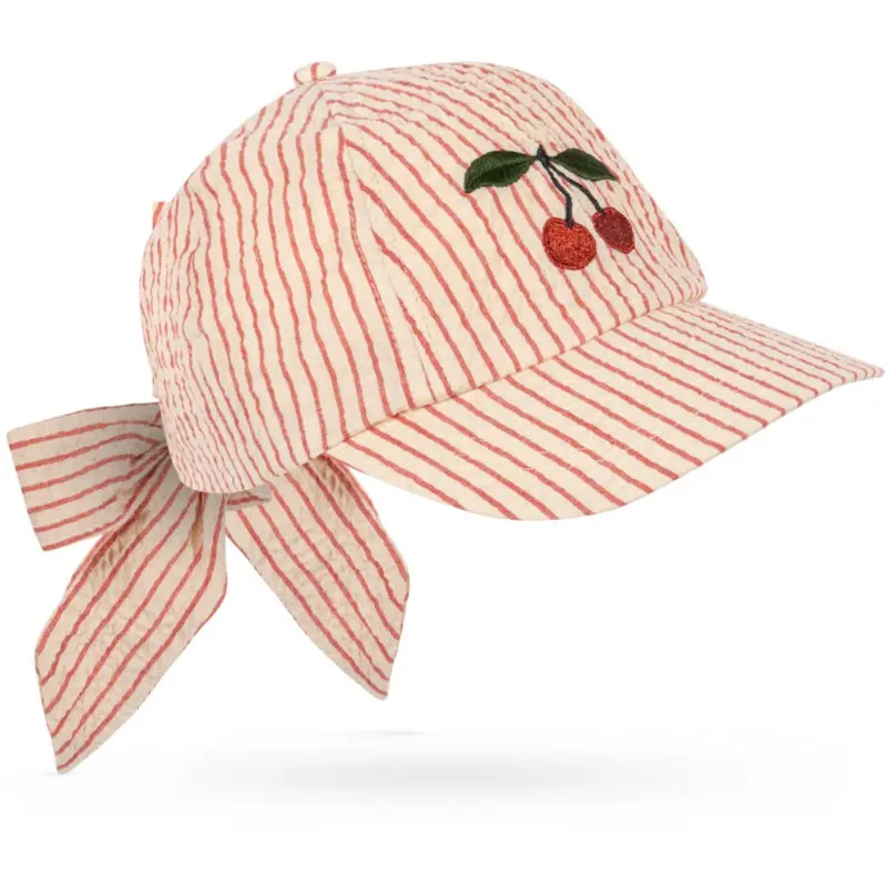 Konges Sløjd Amour Stripe Ellie Bow Cap Gots 1