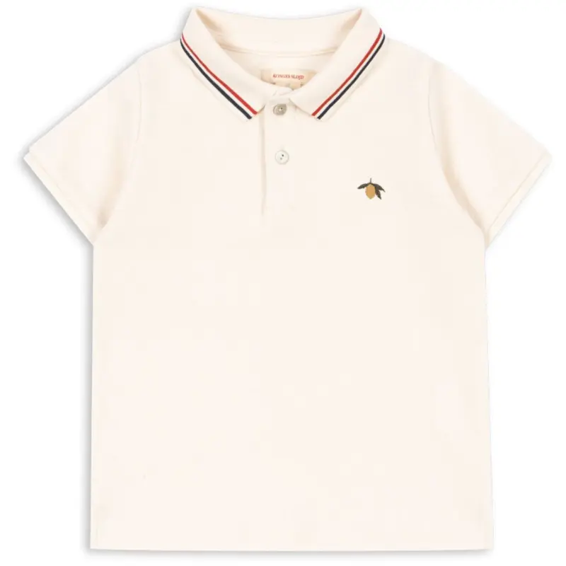 Konges Sløjd Antique White Florian Polo Shirt Gots 1