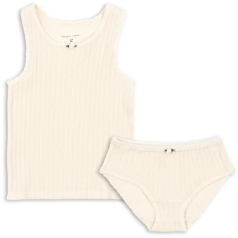 Konges Sløjd Antique White Papin Underwear Set Gots 1