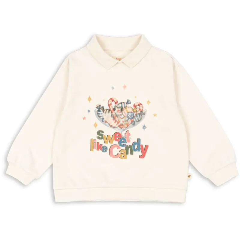 Konges Sløjd Antique White Spotty Ls Polo Gots 1