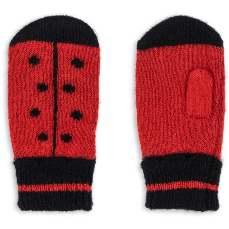 Konges Sløjd Barbados Cherry Ladybug Mittens 1