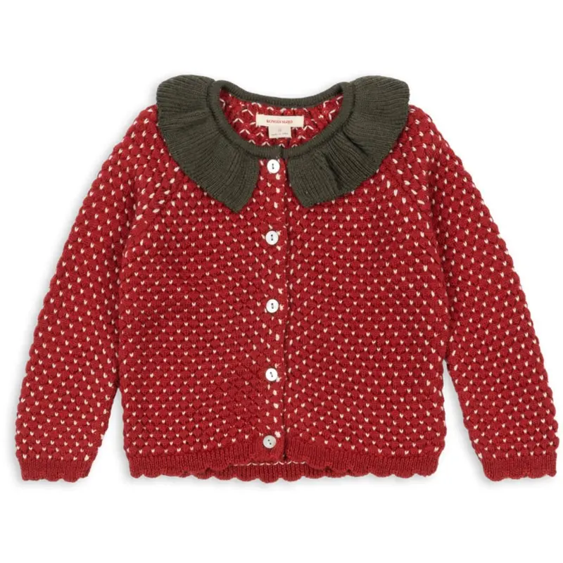 Konges Sløjd Barbados Cherry Strawberry Cardigan 1