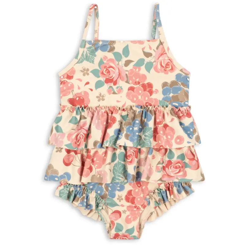 Konges Sløjd Bloomiegrape Manuca Frill Swimsuit Grs 1