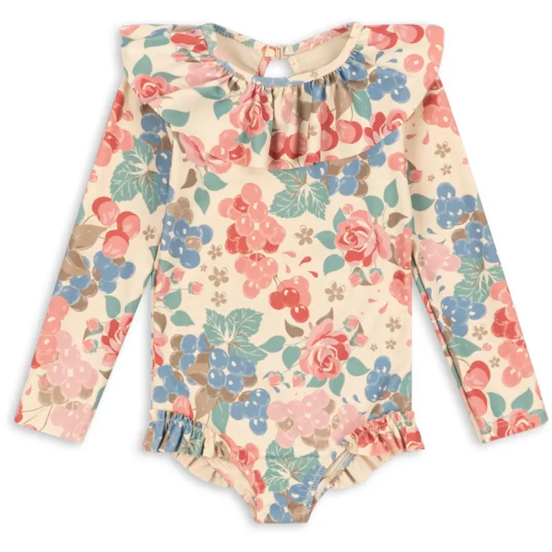 Konges Sløjd Bloomiegrape Manuca Ls Swimsuit Grs 1