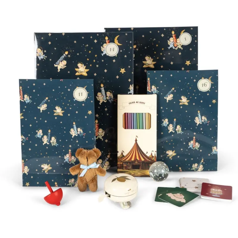 Konges Sløjd Blue Christmas Calendar With 24 Gifts 1