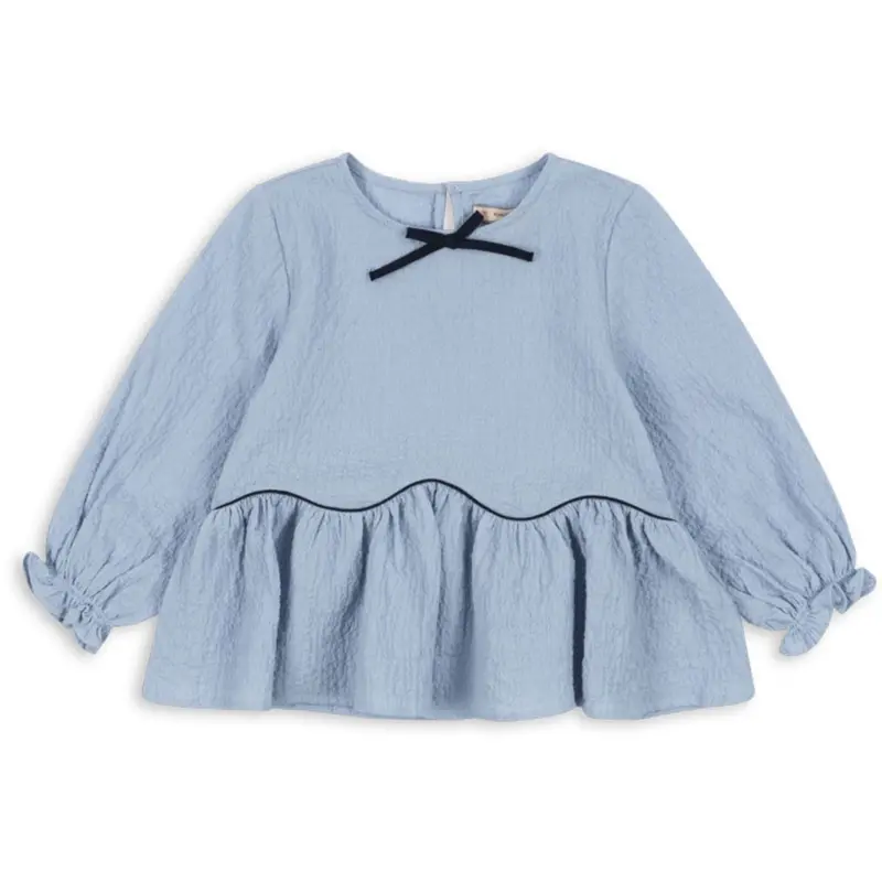 Konges Sløjd Blue Fog Ava Blouse Gots 1