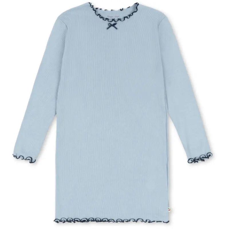 Konges Sløjd Blue Fog Rivi Rib Dress Ocs 1