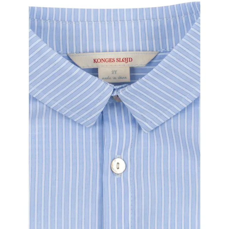 Konges Sløjd Blue Stripe Wes Shirt Gots 5