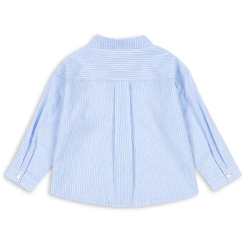 Konges Sløjd Blue Stripe Wes Shirt Gots 8