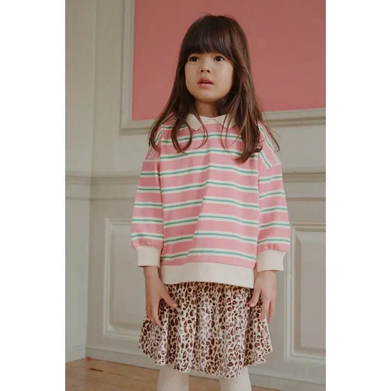 Konges Sløjd Blush Bound Stripe Spotty Ls Polo Gots 2