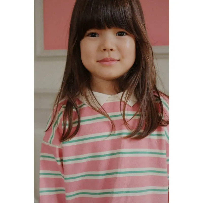 Konges Sløjd Blush Bound Stripe Spotty Ls Polo Gots 5
