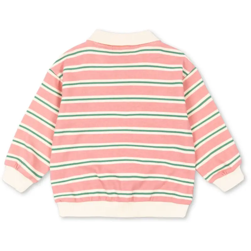 Konges Sløjd Blush Bound Stripe Spotty Ls Polo Gots 7