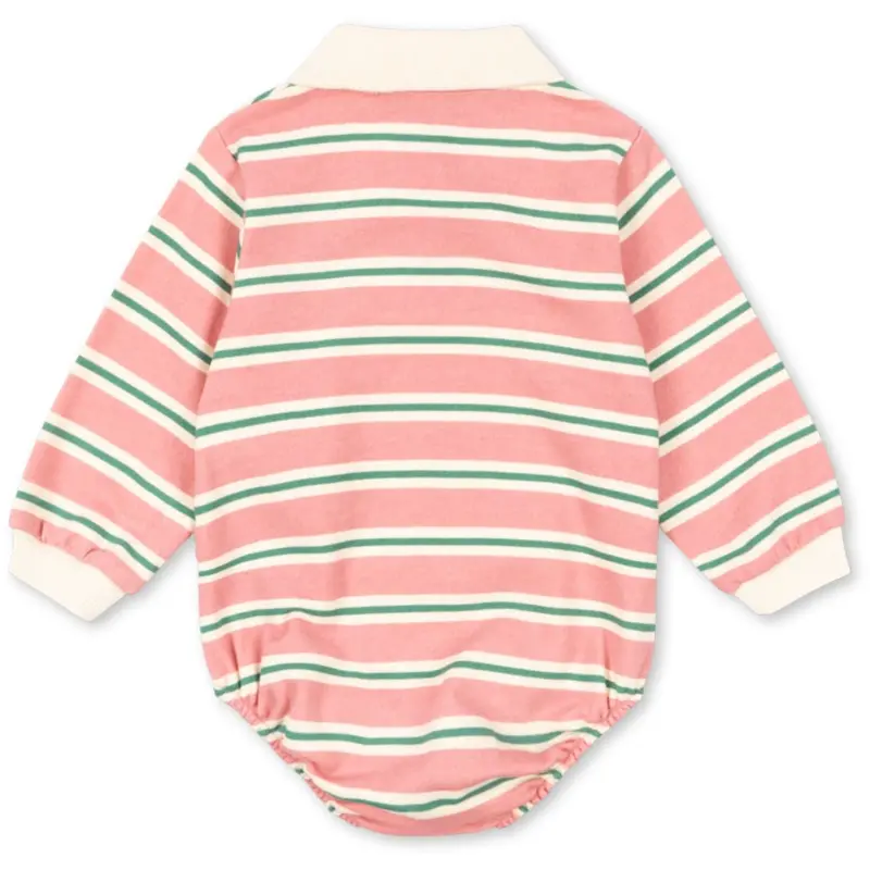 Konges Sløjd Blush Bound Stripe Spotty Ls Romper Gots 3