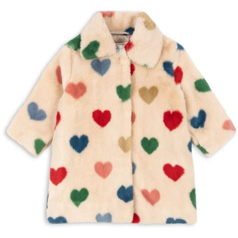 Konges Sløjd Bon Coeur Coloré Fuzzie Coat Grs 1