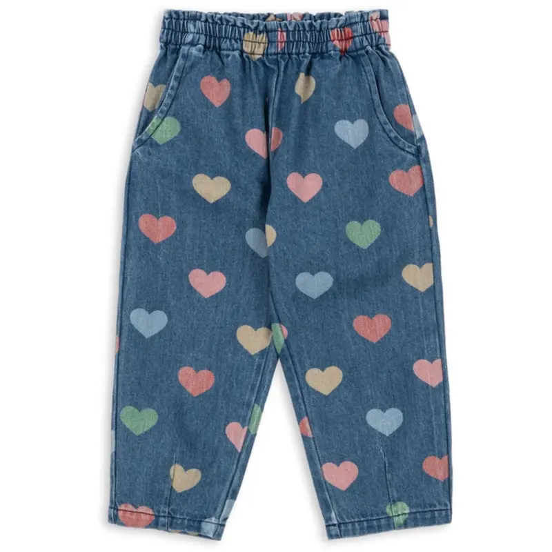 Konges Sløjd Bon Coeur Coloré Magot Frill Pants Denim Gots 1