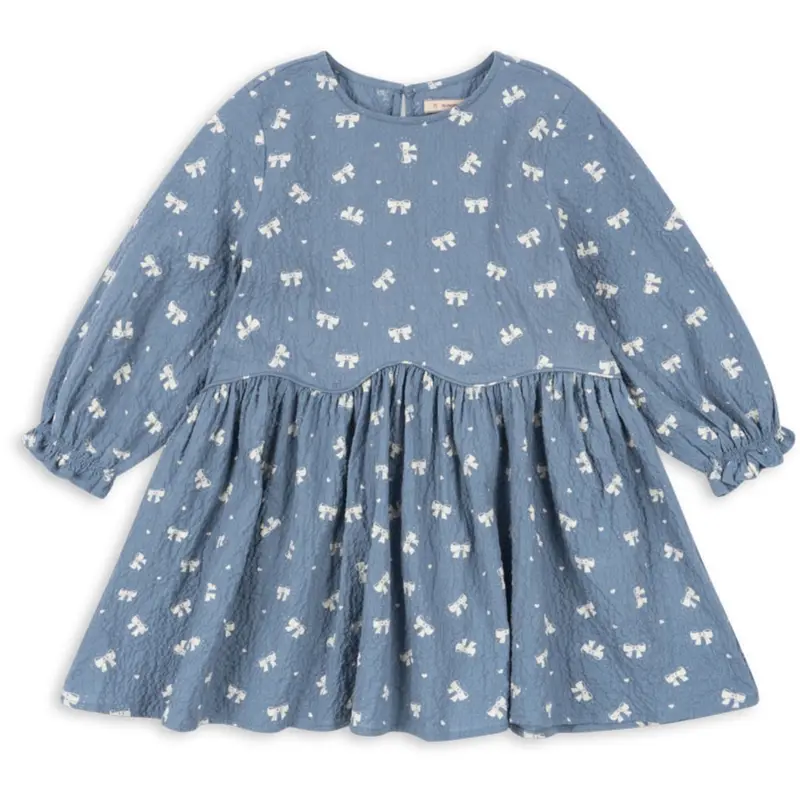 Konges Sløjd Boucle Blue Vida Dress Gots 1