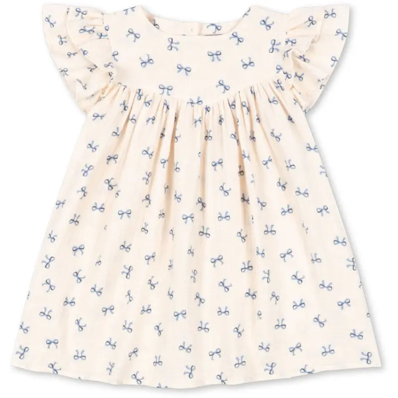 Konges Sløjd Bow Bleu Coco Dress Gots 1