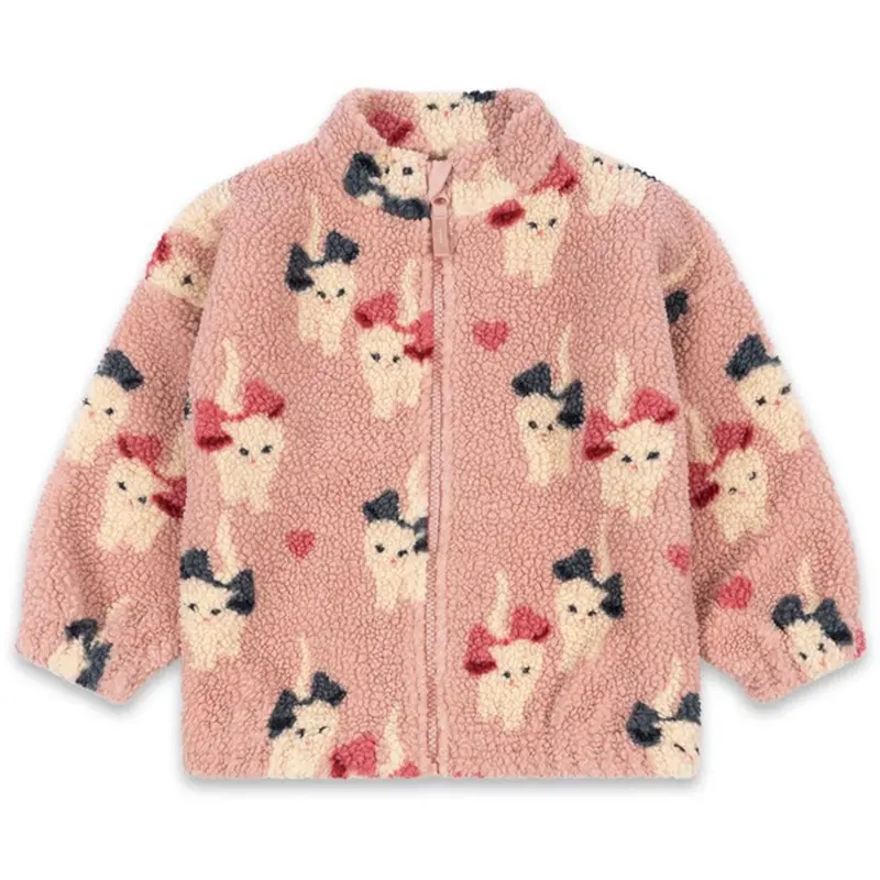Konges Sløjd Bow Kitty Jody Teddy Jacket Grs 1