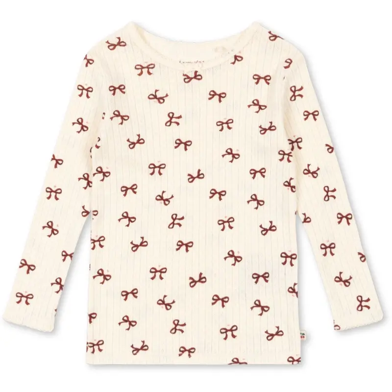Konges Sløjd Bow Rouge Minnie Blouse Gots 1