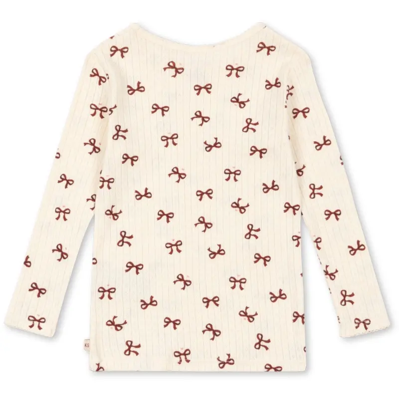 Konges Sløjd Bow Rouge Minnie Blouse Gots 3