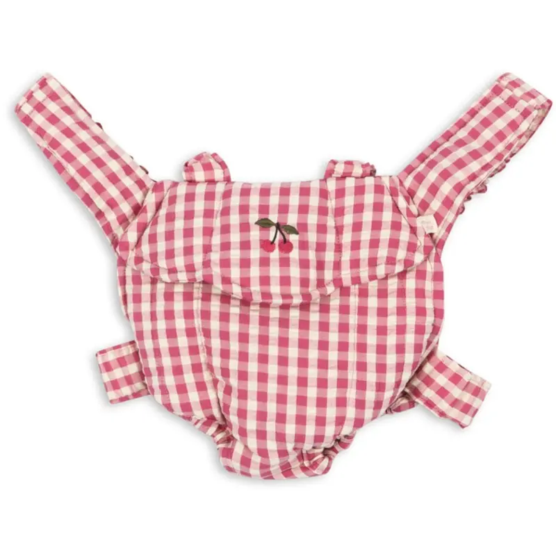 Konges Sløjd Bubblegum Check Doll Carrier 1
