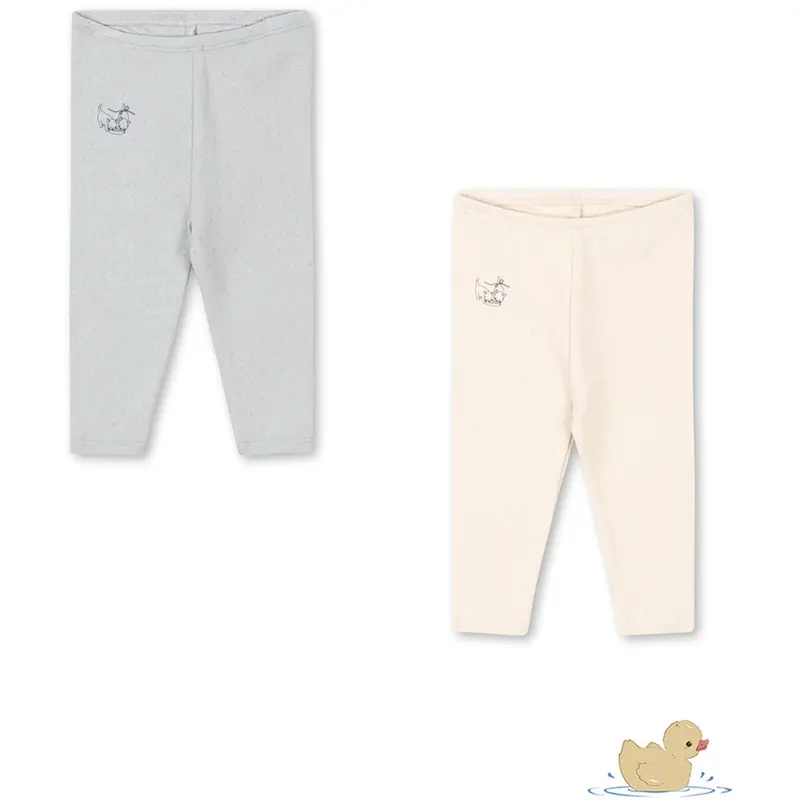 Konges Sløjd Buttercream/Pearl Blue Fanga Perla 2 Pack Pants Ocs 1