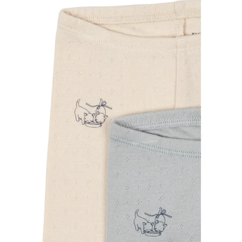 Konges Sløjd Buttercream/Pearl Blue Fanga Perla 2 Pack Pants Ocs 3